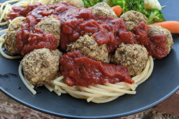 Vegan lentil meatless meatballs